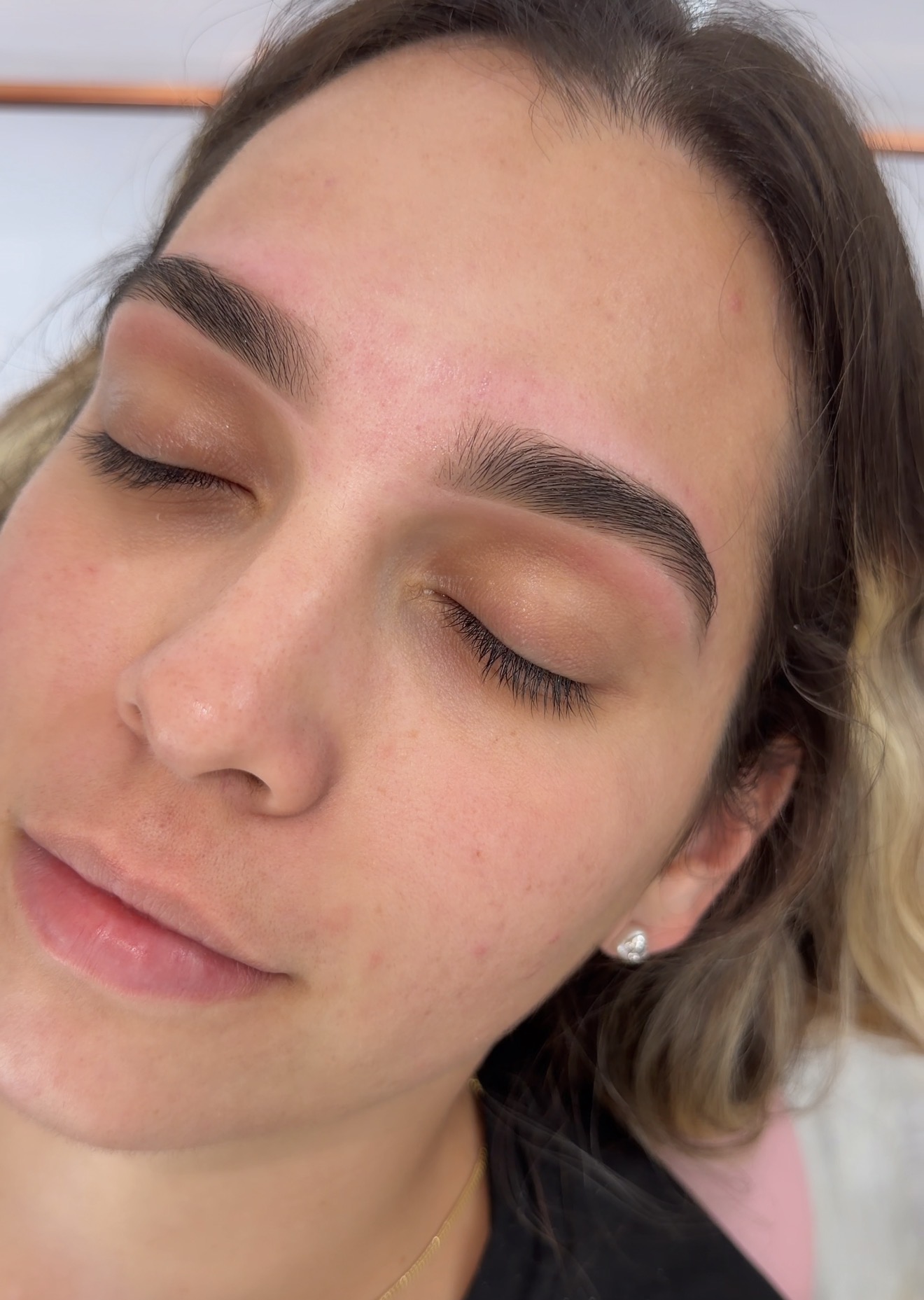 Professional brow shaping result at Miami Wax Bar
